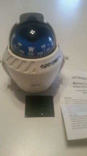 Optronics cp-201 zero spin marine compass - white