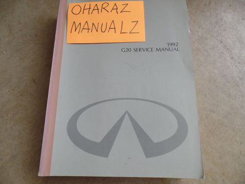 1992 infiniti g20 service manual