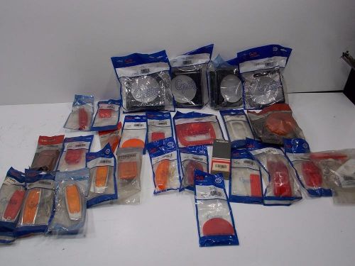 Large lot of new grote lighting pieces lenses bezels mounts see pics