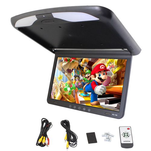 Multi-angle 15.6&#039;&#039; wide lcd tft car ceiling flip down monitor auto roof mount tv