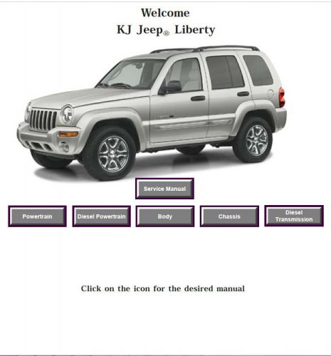 Jeep liberty kj 2002 2003 2004 2005 2006 2007 factory service manual workshop