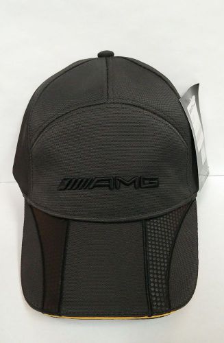 Mercedes-benz amg structured cap with yellow accents