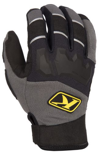 Klim mens grey/black dakar dirt bike gloves mx atv motocross off-road 2016