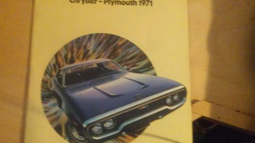 1971 chrysler - plymouth brochure