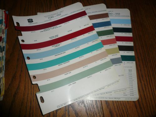 1959 ford acme color chip paint sample