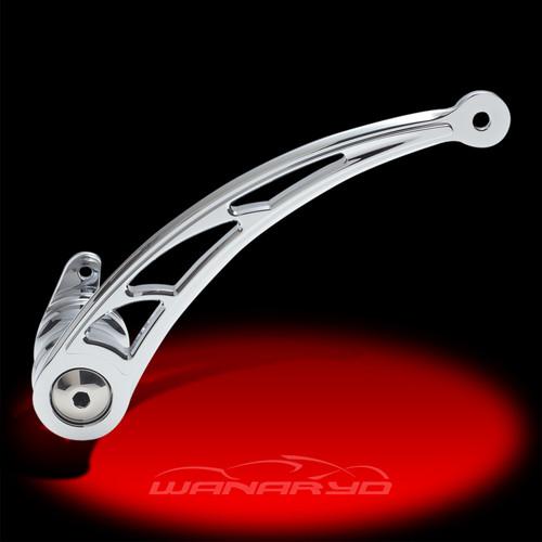 Carl brouhard designs elite brake arms, chrome for 08-newer fl harley models