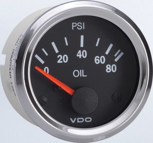 Vdo 350-194 oil pressure 80 psi - vision chrome