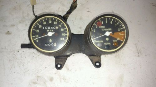 Suzuki gt185 instrument cluster gauges speedometer tach