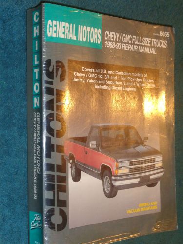 1988-1993 chevrolet / gmc truck shop manual / chiltons service book 89  90 91 92