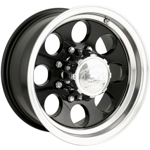 15x8 black alloy ion style 171 6x4.5 -27 rims couragia mt 33x12.5x15 tires