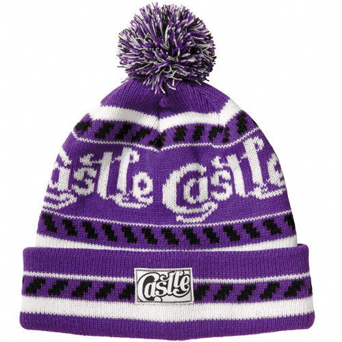 Castle x racewear margo womens beanie hat purple