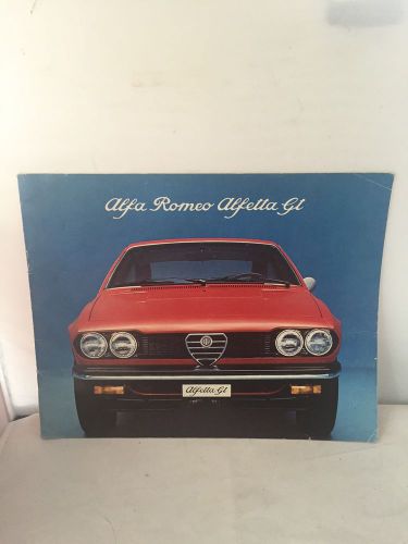 Alfa romeo alfetta gt sales brochure