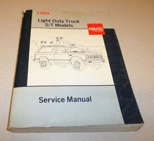 1989 light duty truck s/t models service manual