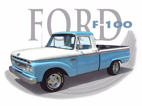 Ford f-100 pickup panel delivery custom t tee shirts from vintage ads brochure