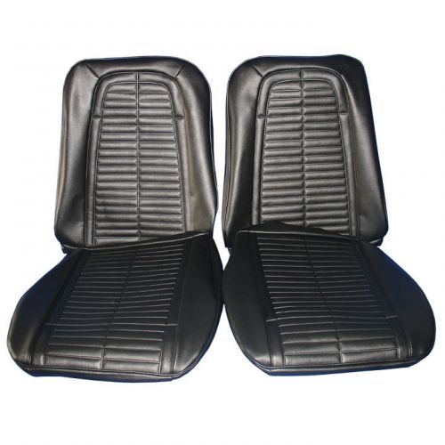 1969 camaro standard front seat upholstery covers black