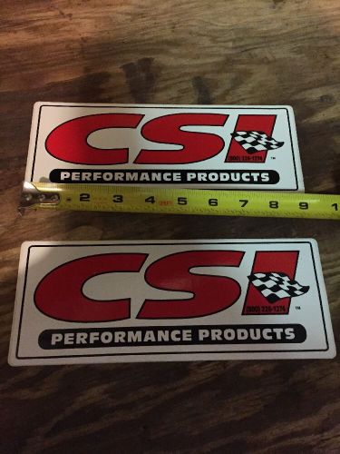 Pair of new csi performance racing stickers / decals nhra