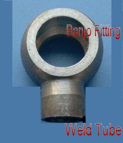 Fitting 6mm or 1/4&#034; od tube weld x 10mm or 3/8&#034; banjo steel l-8b