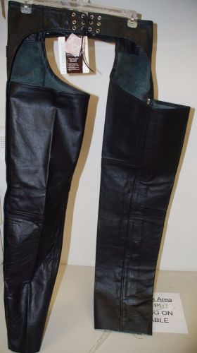 Jamin&#039; leather biker chaps, size l