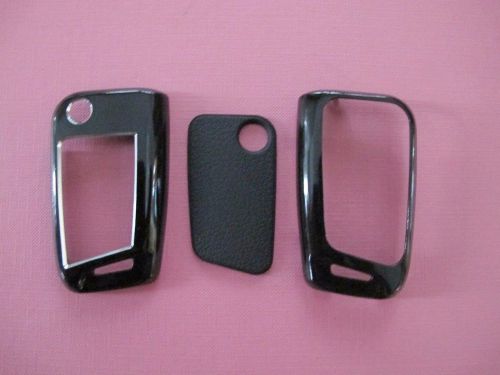 Aluminum black remote fob key cover shell case 3 button for vw tsi golf mk7