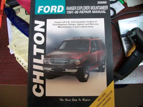 Chilton repair manual ford ranger, explorer, mountaineer, 1991-99 #26688