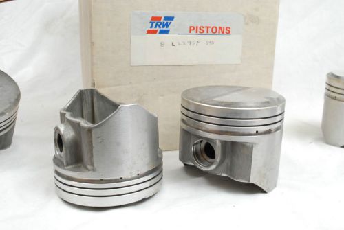 New vtg trw set of 8 l2295f std power forged pistons 440 dodge plymouth nos nib