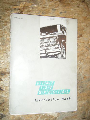 1970 fiat 124 special original factory owners manual operators instruction book