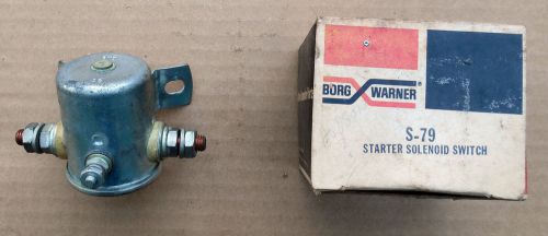 Borg warner s-79 starter solenoid switch nos in box 6 volt 40-50s chevy gmc +++
