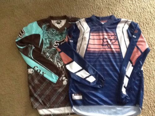 Fox racing lot of 2 jersey shirt xl motocross mx dirt bike quad nwot