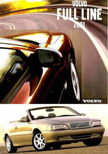 2001 volvo factory brochure -s40-v40-s60-c70 convertible-v70-v70xc-s80-volvo