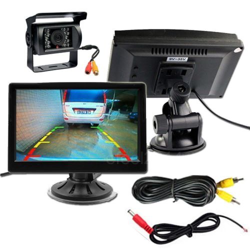 5&#034; car reversing monitor + car night vision backup camera night vision fro truck