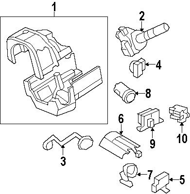 Ford\lincoln\mercury 6e5z15607aa genuine oem ignition immobilizer module