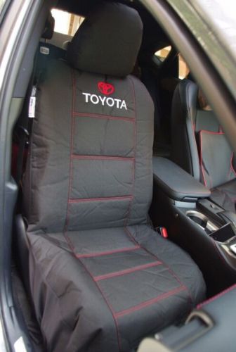 Pair superior quality airbag safe canvas toyota universal size seat covers