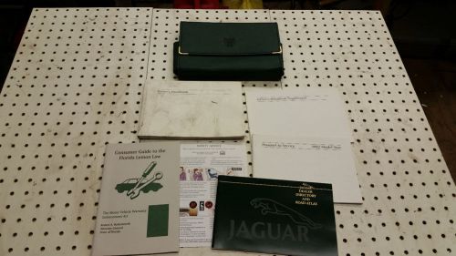 02 jaguar x type series owners manual set