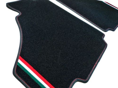 Italia tricolore vel. floor mats for lamborghini jalpa