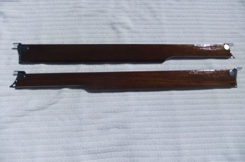 1975 mgb door caps wood finish door top rails, one pair