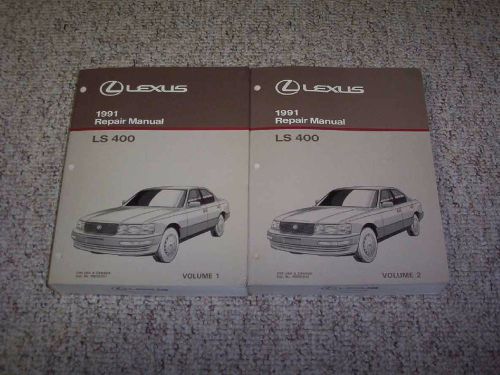 1991 lexus ls400 ls 400 factory workshop shop service repair manual set vol 1-2