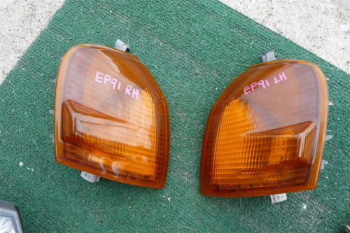 Jdm toyota starlet glanza ep91 oem corner lights amber 4e turbo