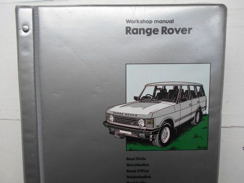 1990-on range rover used original workshop manual publication #lhawmusa01 1993