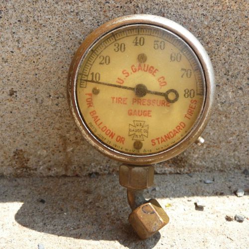 Garage , automobile vintage standard tires pressure gauge usa , n.y  1911