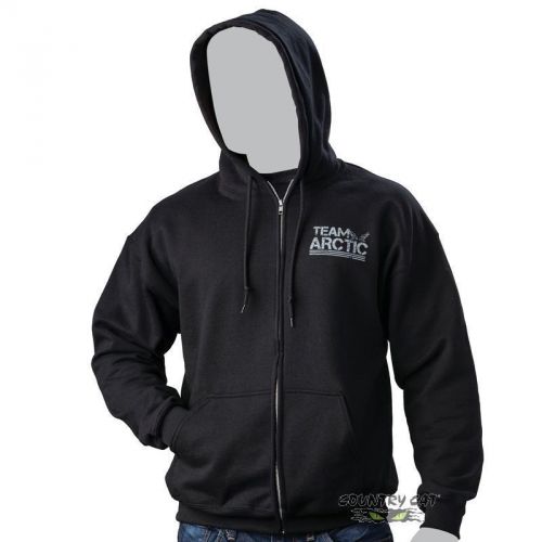 Arctic cat men&#039;s team arctic full zip hoodie sweatshirt – black - 5269-59_