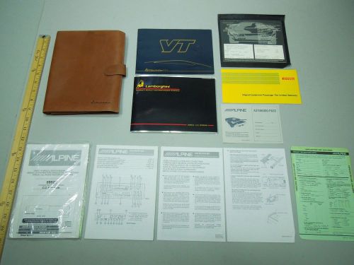 1994 lamborghini diablo vt owner manual supplements pouch and window sticker