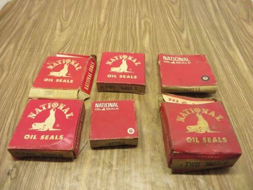 Lot of 6 boxes of national oil seals - 7 seals total/2 boxes says two, but has 1