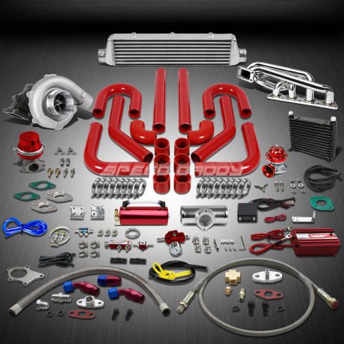 T04 .63ar 400+hp 16pc turbo charger+manifold+intercooler kit for volvo b20/b230