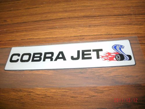 2008 2009 ford mustang cobra jet cj intake plenum trunk fender emblem decal