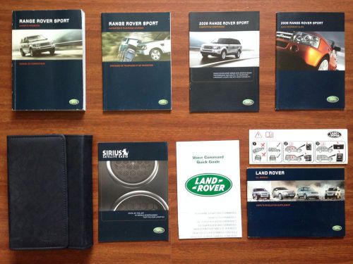 2006 06 range land rover sport owner&#039;s manual handbook lrl 18 02 54 602 set oem