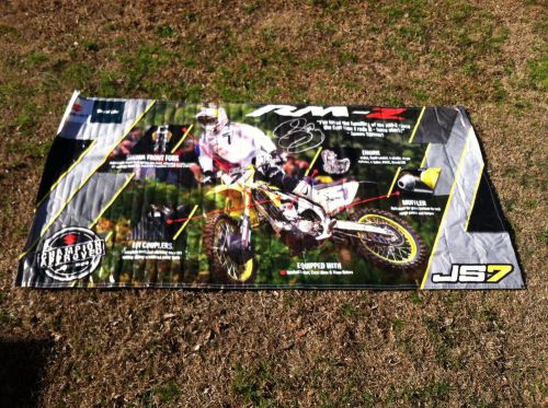 Suzuki rm-z james stewart banner huge 112&#034; x 57 1/2&#034; supercross motorcross js7