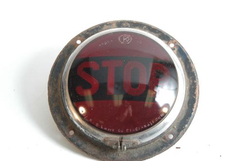 Vintage k-d lamp old red glass lens model no. 254 tail stop light signal