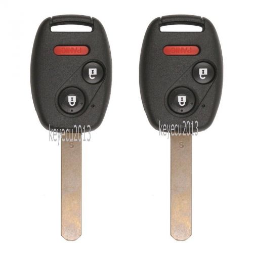 2* keyless entry remote car key fob for 2005-2008 honda pilot cwtwb1u545