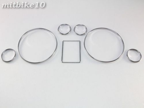 Audi a3 8l a4 b5 a6 c5 chrome dial gauge dash rings s line speedometer bezel