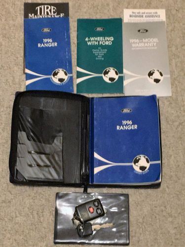 1996 factory ford ranger owners manual set with case and remote fob